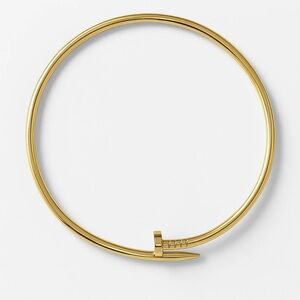 18k LUXURY NAIL Necklace Choker Gold
Plated, Round